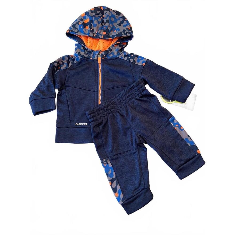 Baby Boy BRAND NEW Navy Blue Sweatsuit / Tracksuit (0-3m) *NWT